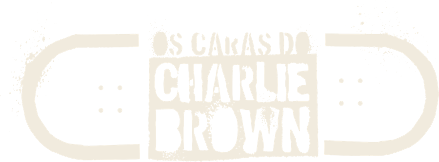 Marca d’Os Caras do Charlie Brown em shape de skate